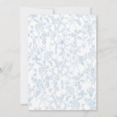 Blauwe en roze strik Bruids Douche uitnodiging (Achterkant)