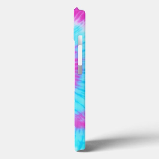 Blauwe en Roze Tie Dye Telefoonhoes Case-Mate iPhone Case (Achterkant / Links)