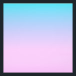 Blauwe en roze verloopachtergrond foto afdruk<br><div class="desc">Blauwe en roze verlopen kleuren.</div>