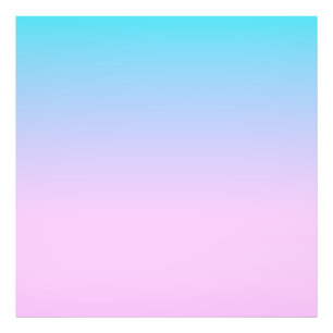 Blauwe en roze verloopachtergrond foto afdruk