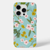 Blauwe en Roze Woestijn Bloemen Telefoonhoesje Case-Mate iPhone Case (Achterkant)