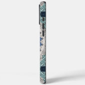 Blauwe en turquoise mandala met geometrische symme Case-Mate iPhone case (Achterkant / Links)