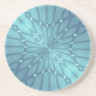 Blauwe en Turquoise Metallic Star Zandsteen Onderzetter