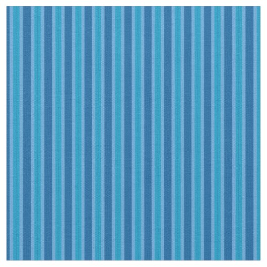 Blauwe en turquoise strepen stof (Close Up)