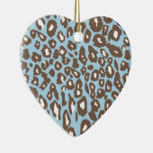 Blauwe en witte afdrukken keramisch ornament (Rechts)