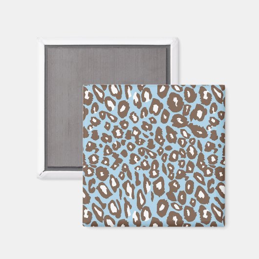 Blauwe en witte afdrukken magneet (Voorkant / Achterkant)