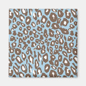 Blauwe en witte afdrukken magneet (Voorkant)