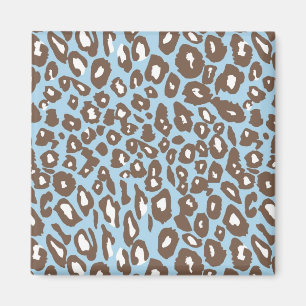 Blauwe en witte afdrukken magneet