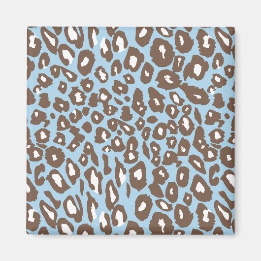 Blauwe en witte afdrukken magneet (Voorkant)