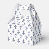 Blauwe en witte anker bedankdoosjes (Achterkant)