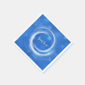 Blauwe en witte Assepoester Elke partij bij een ev Servetten (Hoek)