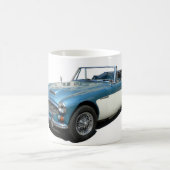 Blauwe en witte Austin Healey 3000-sportauto Koffiemok (Center)