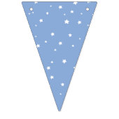 Blauwe en witte babyjongen zenuwafbrekingen vlaggetjes (Derde vlag)