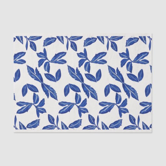 Blauwe en witte bladluis - Giften / Crafts Tissuepapier (Voorkant)