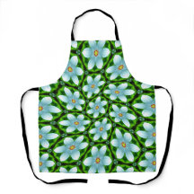 Blauwe en witte bloemen