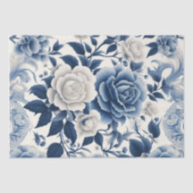 Blauwe en witte bloemen