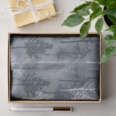 Blauwe en witte bomen tissuepapier (Geschenk)