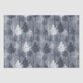 Blauwe en witte bomen tissuepapier (Voorkant)