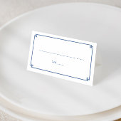 Blauwe en witte bruiloft Elegant Chinoiserie Print Plaatskaartje