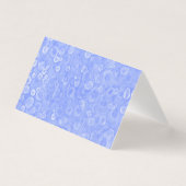 Blauwe en witte bubbels Kaart (Voorkant)