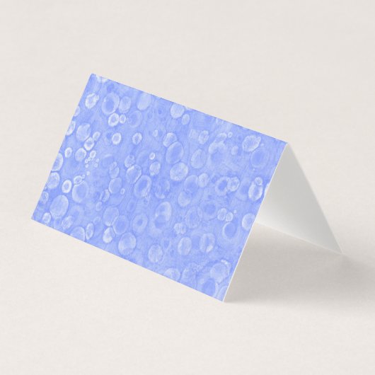 Blauwe en witte bubbels Kaart (Voorkant)