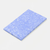 Blauwe en witte bubbels post-it® notes (Schuin)