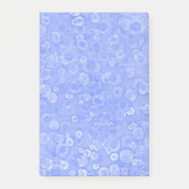 Blauwe en witte bubbels post-it® notes
