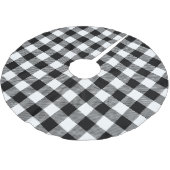 Blauwe en witte buffelrok kerstboom rok (Gekanteld)