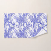 Blauwe en witte bultrug bad handdoek (Handdoek)