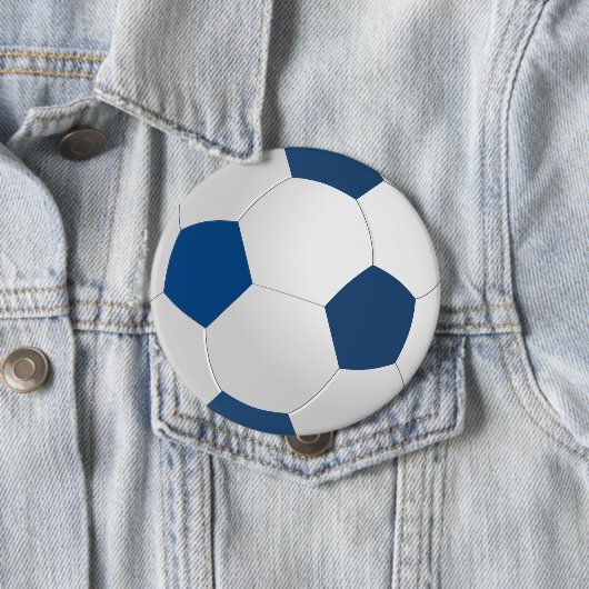 Blauwe en witte Button (In situ)