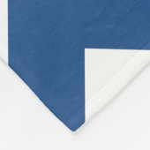 Blauwe en witte Chevron Fleece Deken (Hoek)