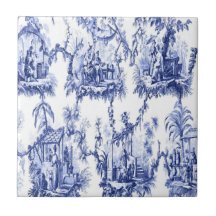 Blauwe en witte Chinoiserie