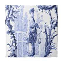 Blauwe en witte Chinoiserie