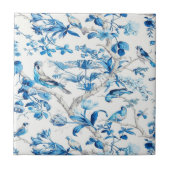 Blauwe en witte Chinoiserie Tegeltje (Voorkant)