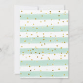 Blauwe en witte crème Drie snoep vun Kaart (Achterkant)