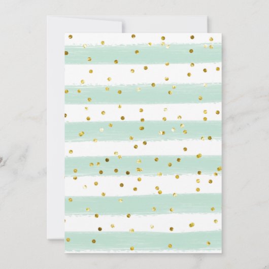 Blauwe en witte crème Drie snoep vun Kaart (Achterkant)