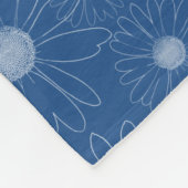 Blauwe en witte dagen fleece deken (Hoek)