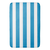 Blauwe en witte dekletjes badmat (Voorkant Verticaal)