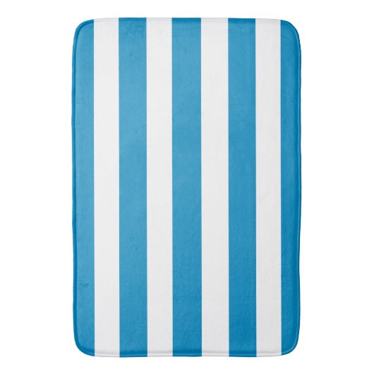 Blauwe en witte dekletjes  badmat (Voorkant Verticaal)