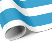 Blauwe en witte dekletjes cadeaupapier (Rol Hoek)