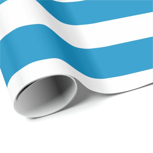 Blauwe en witte dekletjes cadeaupapier (Rol Hoek)