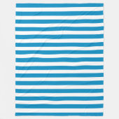 Blauwe en witte dekletjes fleece deken (Voorkant)