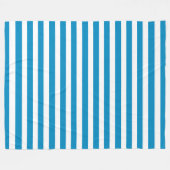 Blauwe en witte dekletjes fleece deken (Voorkant (Horizontaal))