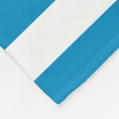 Blauwe en witte dekletjes fleece deken (Hoek)