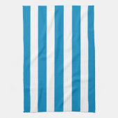 Blauwe en witte dekletjes theedoek (Verticaal)