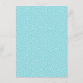 Blauwe en Witte Donuts Baby shower Bingo Game Kaar Informatiekaartje (Achterkant)