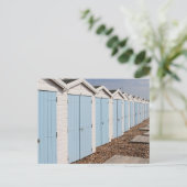 Blauwe en witte doornhaaien briefkaart (Staand voorkant)