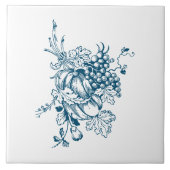 Blauwe en witte druiven & fruit tegeltje (Voorkant)