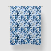 Blauwe en witte Floral