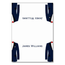 Blauwe en witte gay trouwkaartjes voor plaatsing